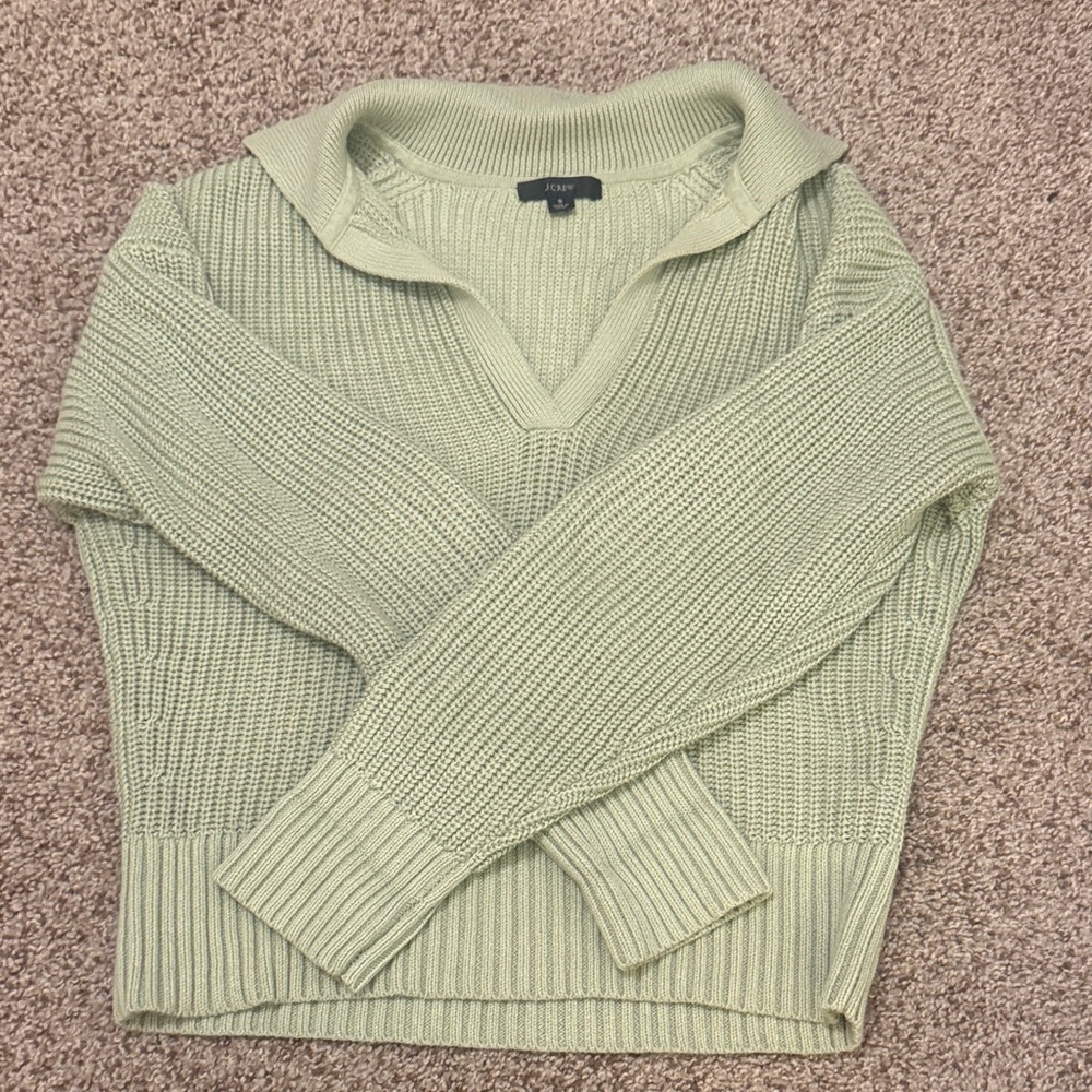 J. Crew Sage Green Knit Sweater